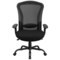 Flash Furniture Hercules Series 247 Intensive Use Big & Tall 400 Lb. Rated Black Mesh Multifunction Synchrotilt Ergonomic Office Chair